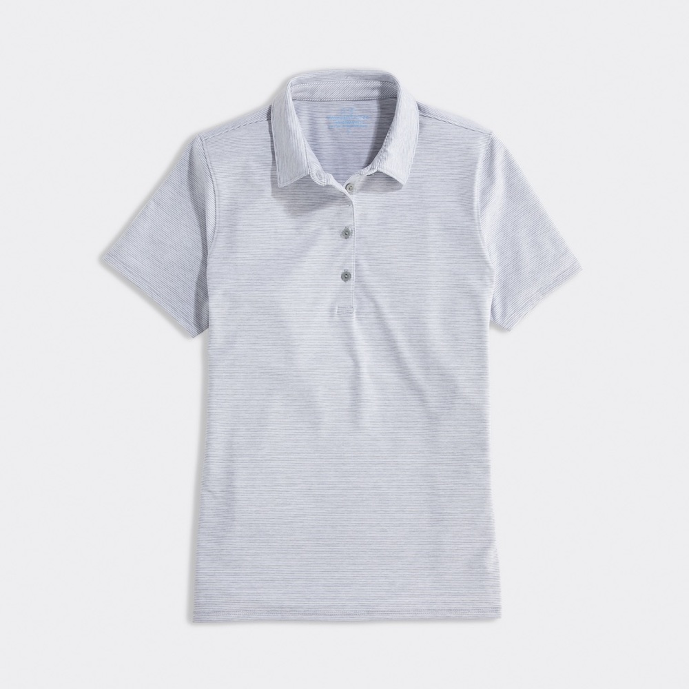 Women’s Custom Destin Striped Sankaty Short-Sleeve Polo